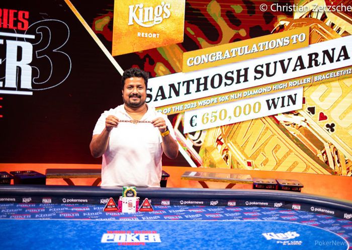 Santhosh Suvarna برنده رویداد شماره 12 50,000 یورو NLH Diamond High Roller شد