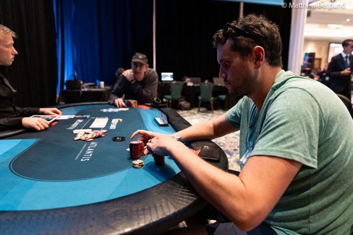 Seth Gottlieb and Erik Seidel during heads-up play