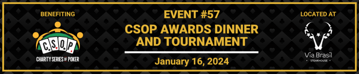 Nominees Announced for Next Week’s 2nd Annual Charity Series of Poker (CSOP) Awards 101