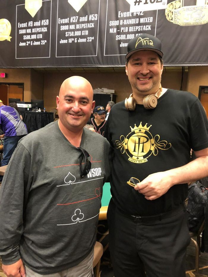 Ken Strauss with Phil Hellmuth