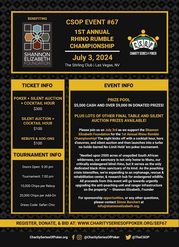 Shannon Elizabeth Foundation to Host Charity Series of Poker Event in Las Vegas 101
