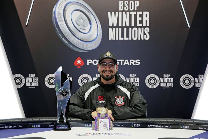 Felipe Sena campe?o do BSOP Winter Millions 2023