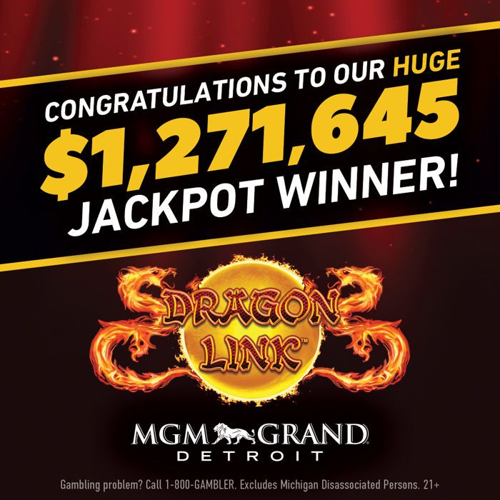 Dragon Link Slots Jackpot at MGM Grand Detroit