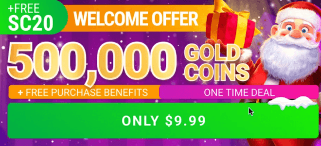 Pulsz Social Casino Welcome Offer for 500,000 Gold Coins