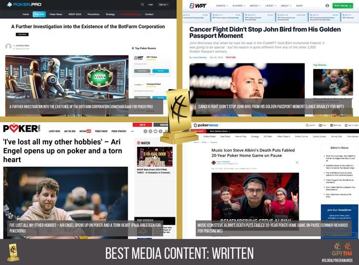 Best Media Content: Written