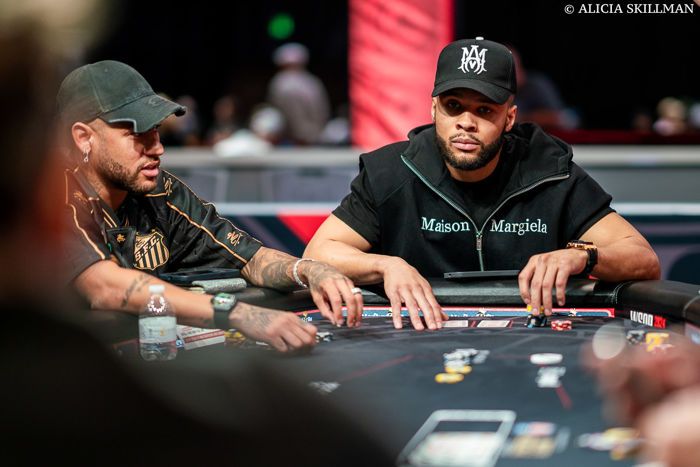 Neymar and Chris Eubank Jr at the 2024 WSOP