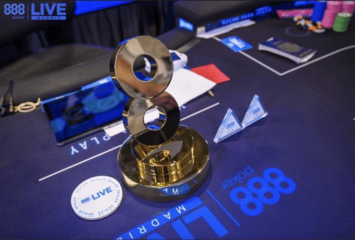 888poker Live Madrid trophy