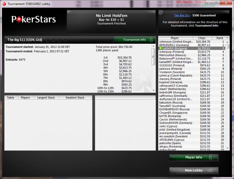LaMeRiX PokerStars The Big