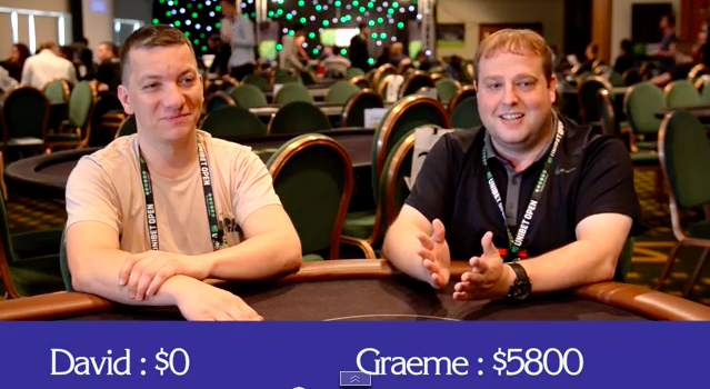 Unibet Open Glasgow Journaal: Poker-quiz tussen twee rivalen