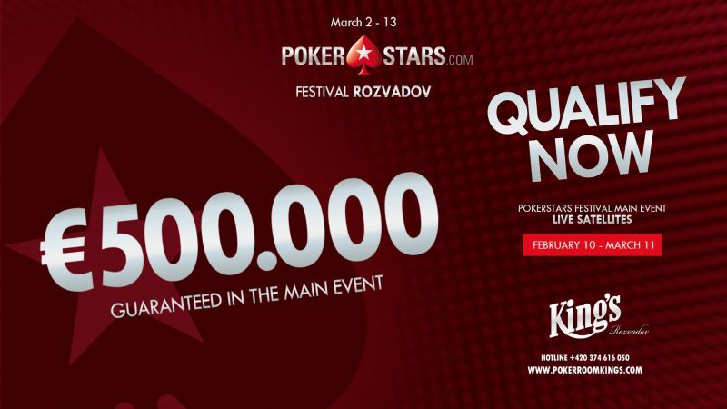 170 Satellite Seats für das PokerStars Festival Rozvadov