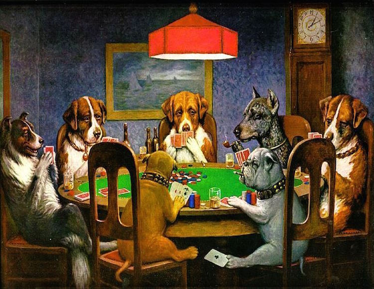 chart Ru afternoon Povestea din spatele faimoaselor tablouri cu caini jucand poker | PokerNews
