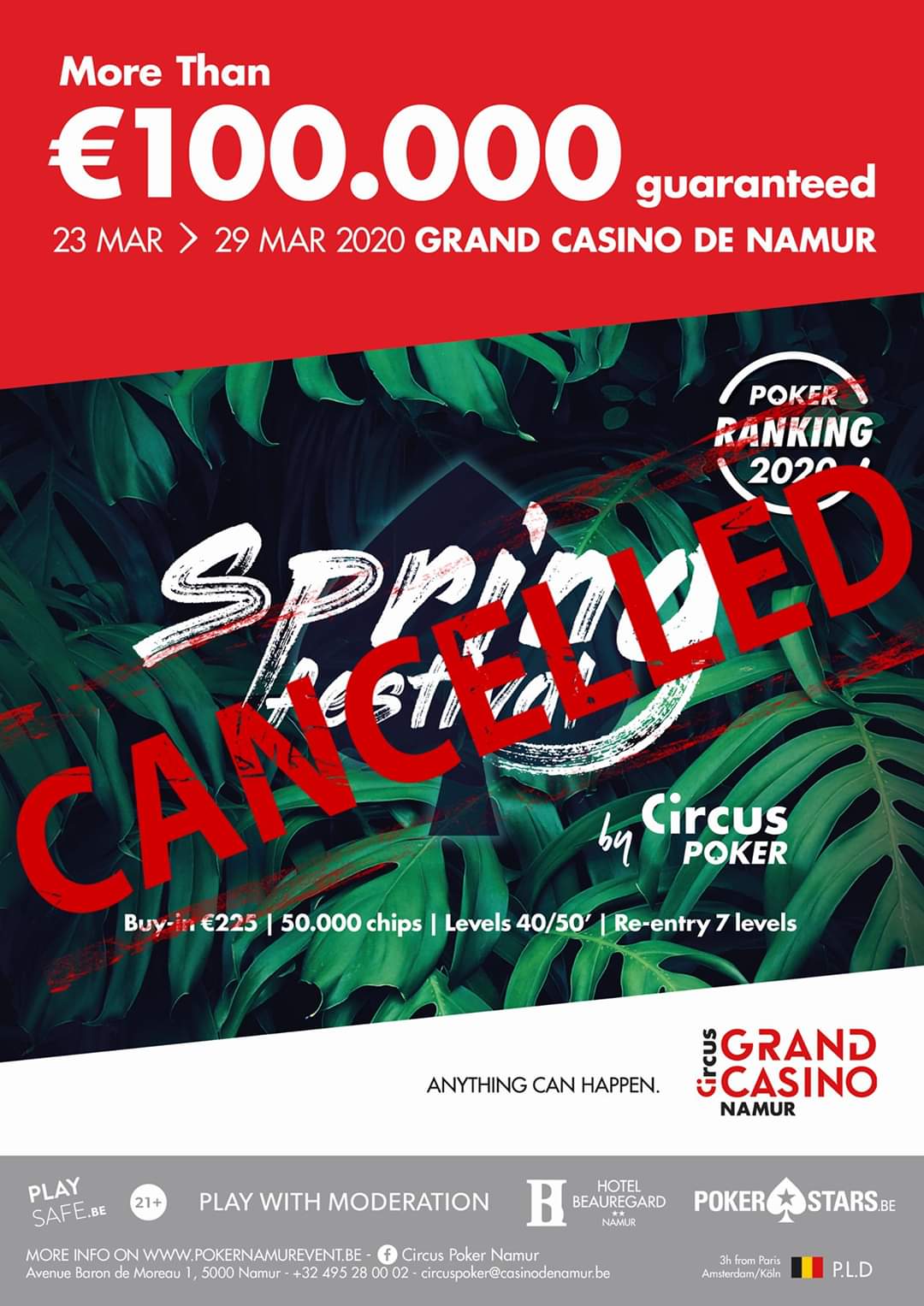 Programme Poker Casino Namur
