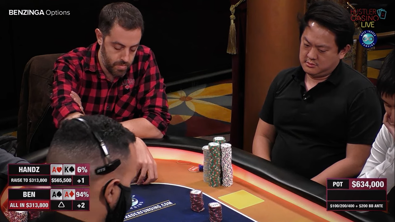 Was Shoving with Big Slick in a Hustler casino Live $634K Pot a Bad Play?