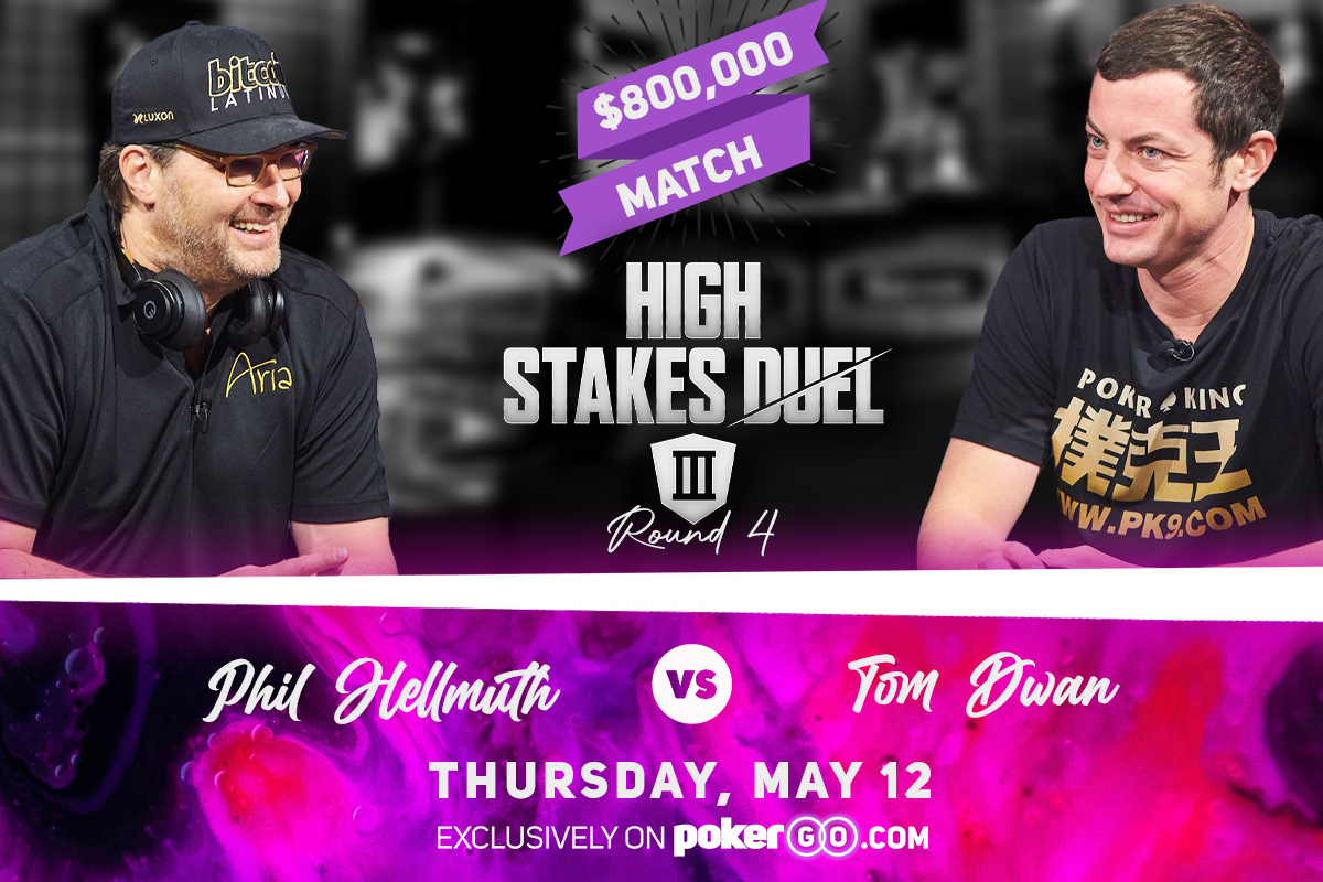 Phil Hellmuth & Tom Dwan to Engage in $800K ‘High Stakes Duel’ Match on May 12