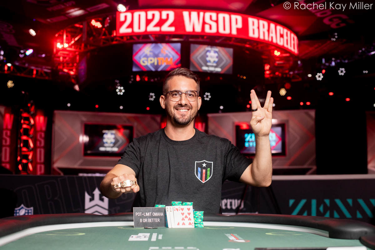 Joao Simao Takes Down Second Bracelet For $686,242 In $5,000 No-Limit  Hold'em/Pot-Limit Omaha