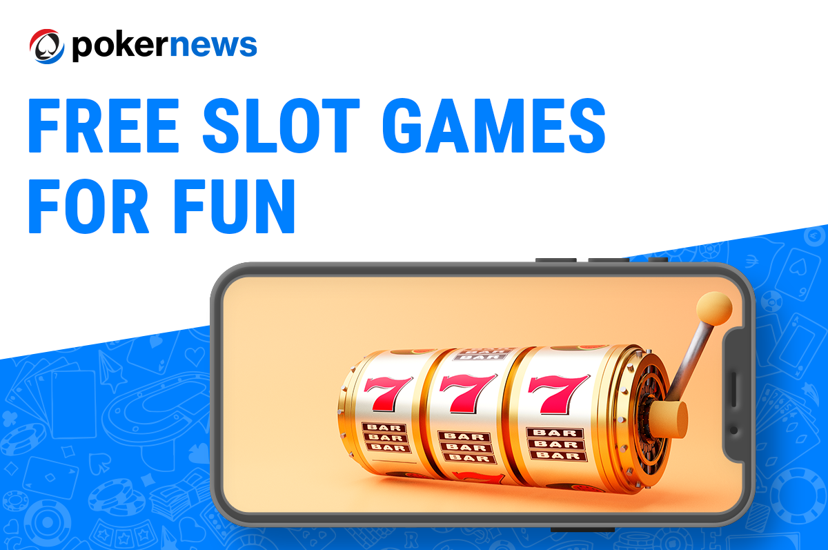 Free Slots banner, online gambling casino games poster with slot