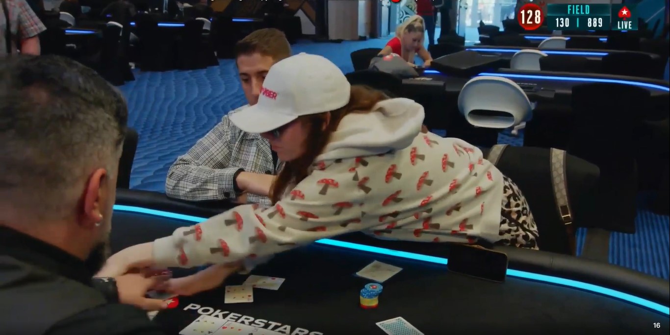 Who Is Poker Bunny Live At The Bike Watch 'Poker Bunny's' Erratic Exit from the PCA Main Event | PokerNews