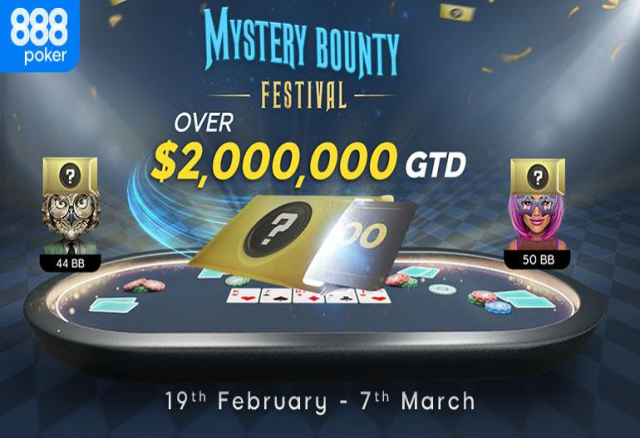 888poker Shares Schedule for One of a Kind Mystery Bounty Festival