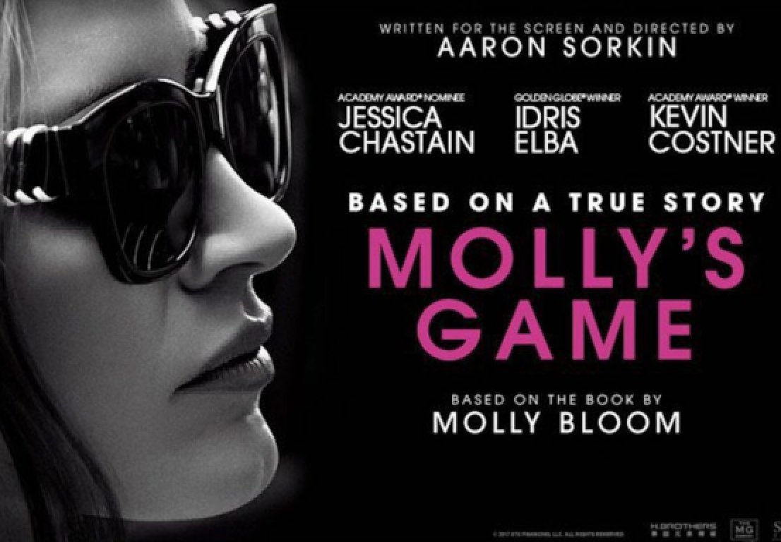  Molly's Game [Blu-ray] : Jessica Chastain, Idris Elba