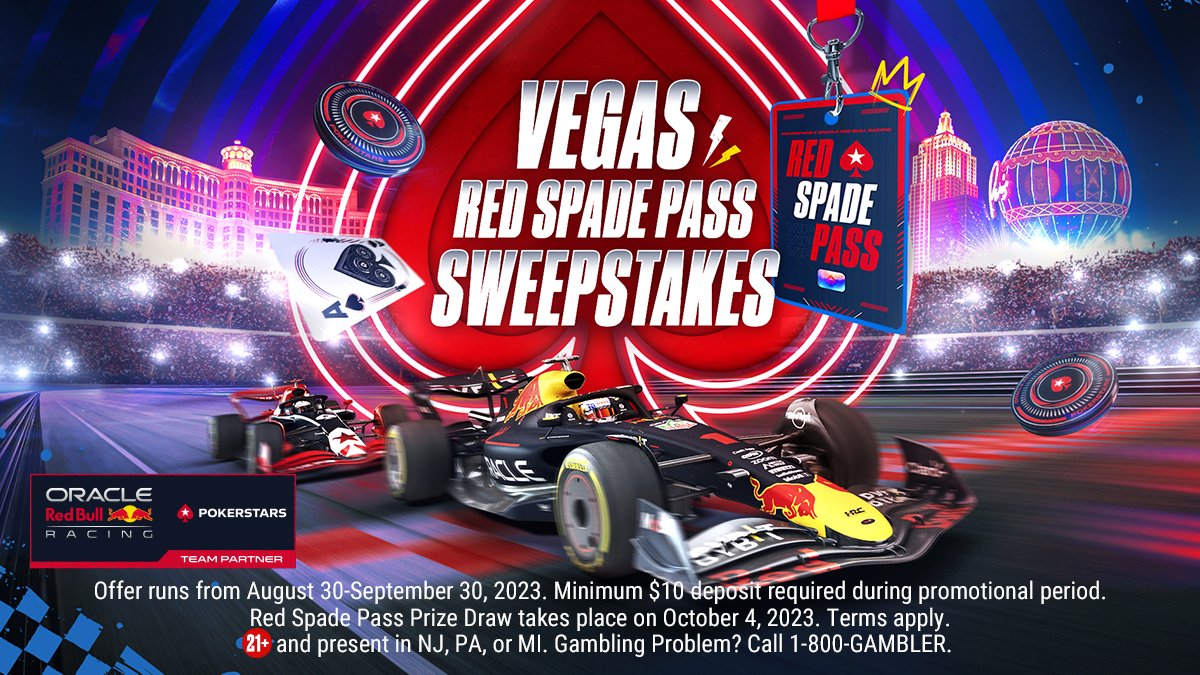 Win a Red Spade Pass to Vegas for the F1 Race Through PokerStars US PokerNews