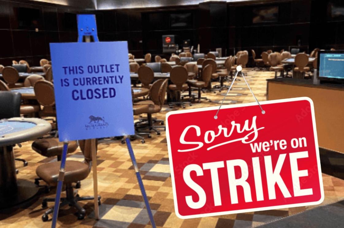 Poker Rooms Shut Down with 3 700 Casino Workers On Strike in