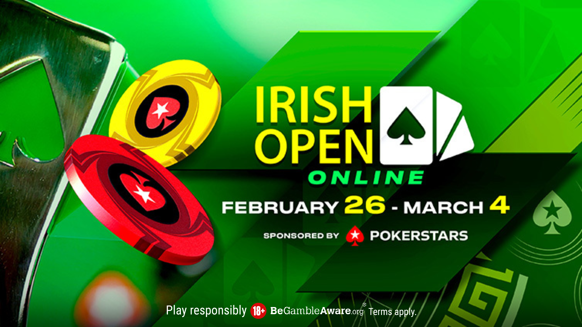 Photo of More Than $600K GTD in PokerStars Irish Open Online Schedule; 17 Packages To Be Awarded