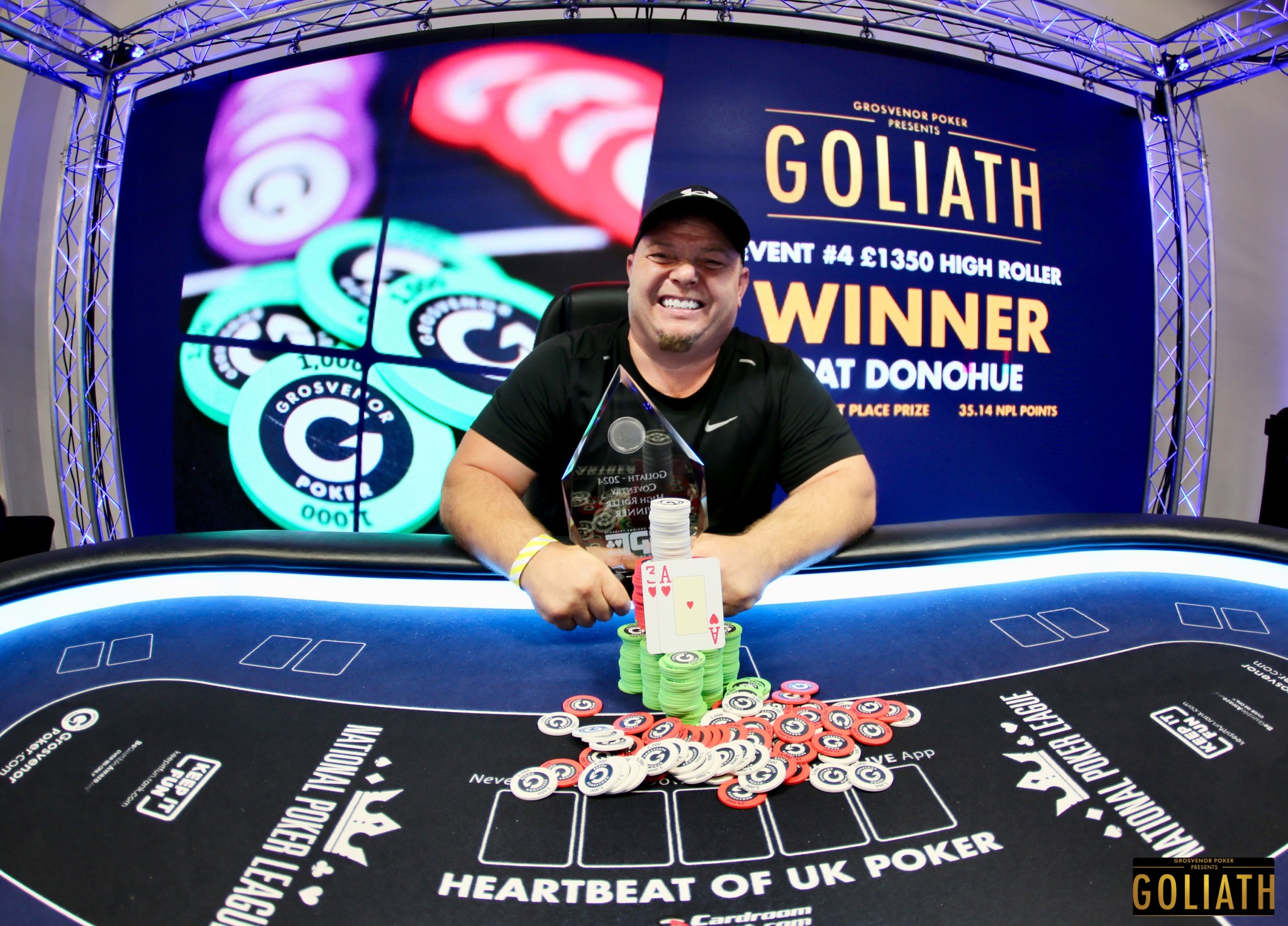 Career-Best Score for Pat Donohue After Winning the Goliath High Roller