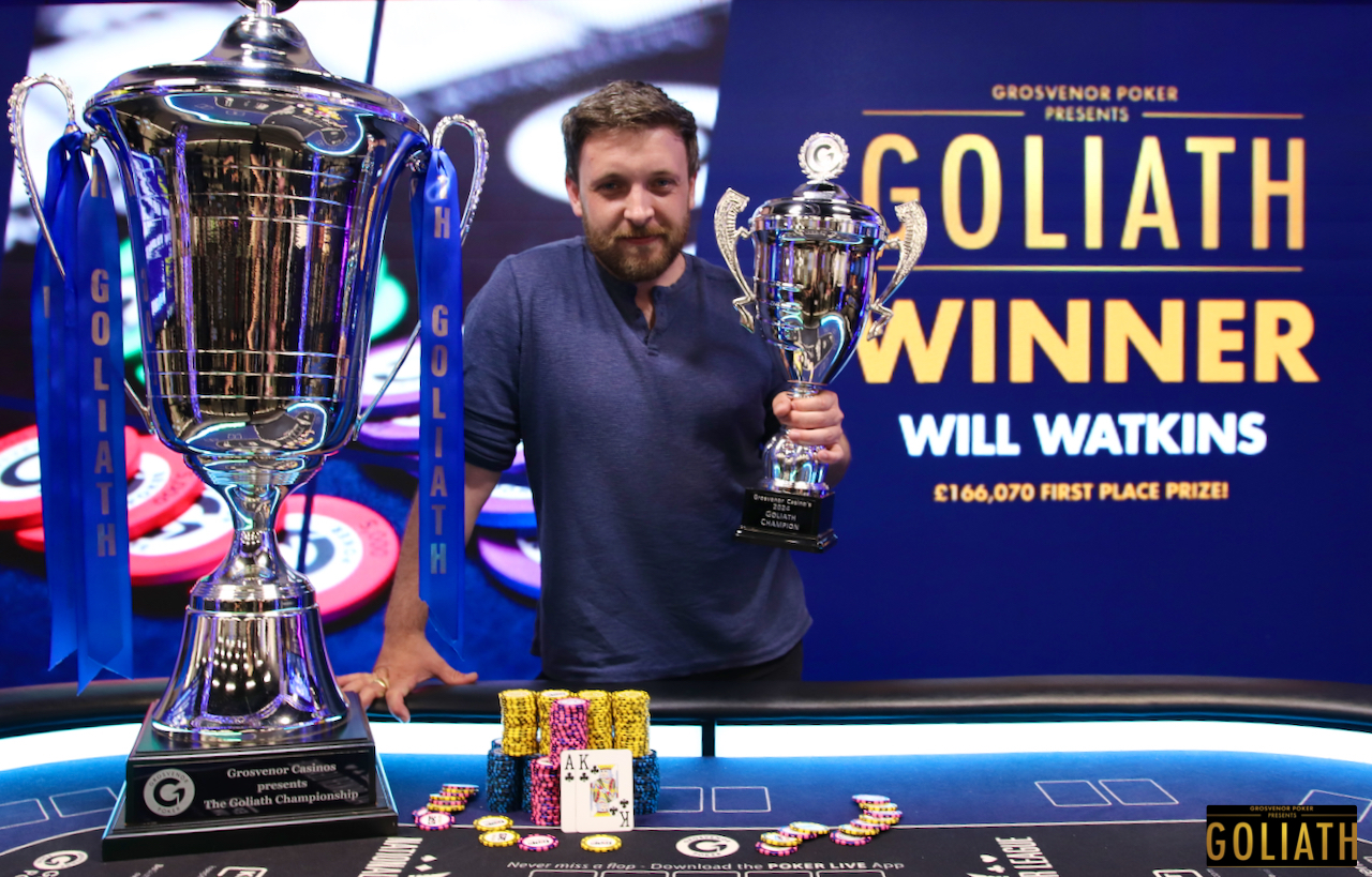 Will Watkins Wins Record-Breaking Grosvenor Poker Goliath After Nine-Way Chop