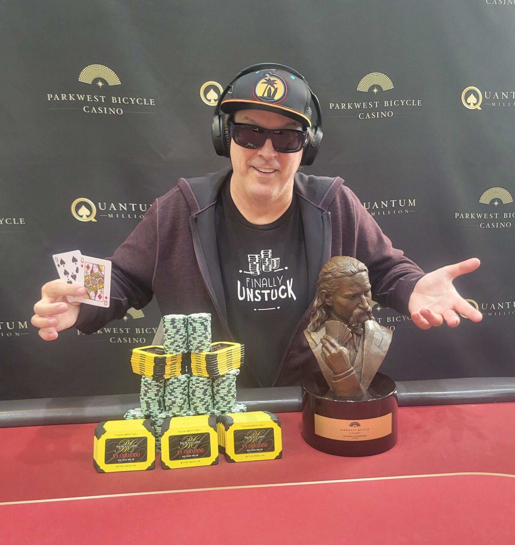 Photo of Poker Legend Phil Laak Wins Mega Millions Tournament at ‘The Bike’ for $380k