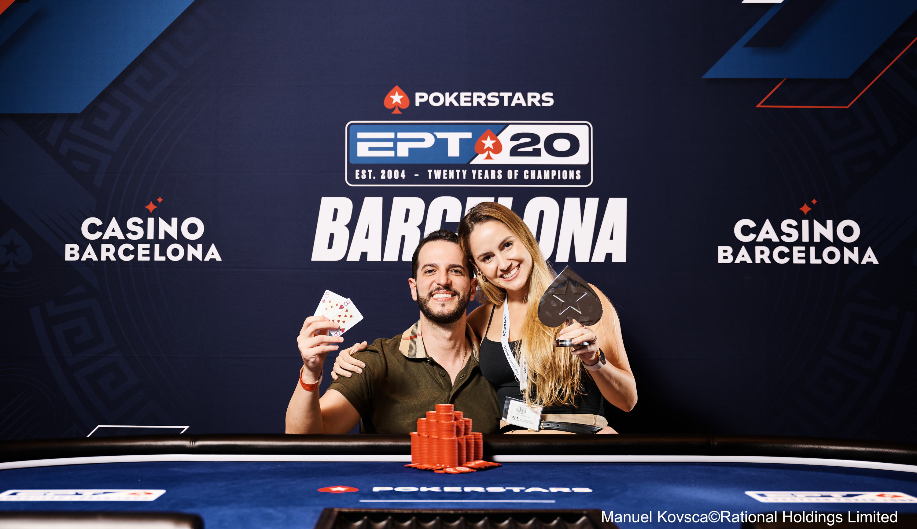 Honeymooner Murilo Milhomen Crowned EPT Barcelona Mystery Bounty Champion