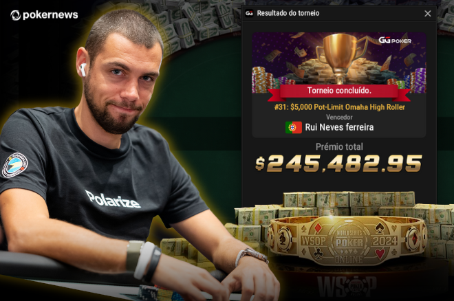 Rui Ferreira conquista segunda bracelete da carreira nas WSOP Online 2024