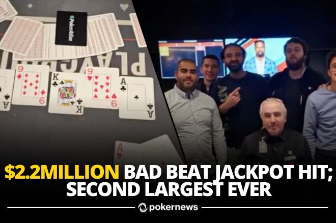 Second Largest Bad Beat Jackpot Ever Hits — .2 Million — at Playground Poker Club