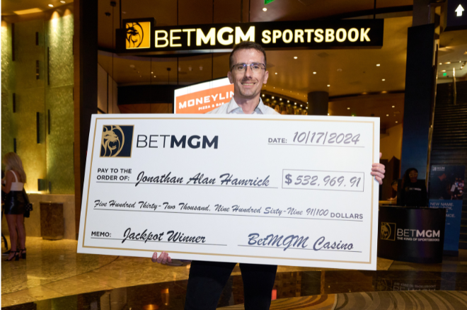 BetMGM Player Hits 1.3 Million Times Stake with 2,969 Jackpot