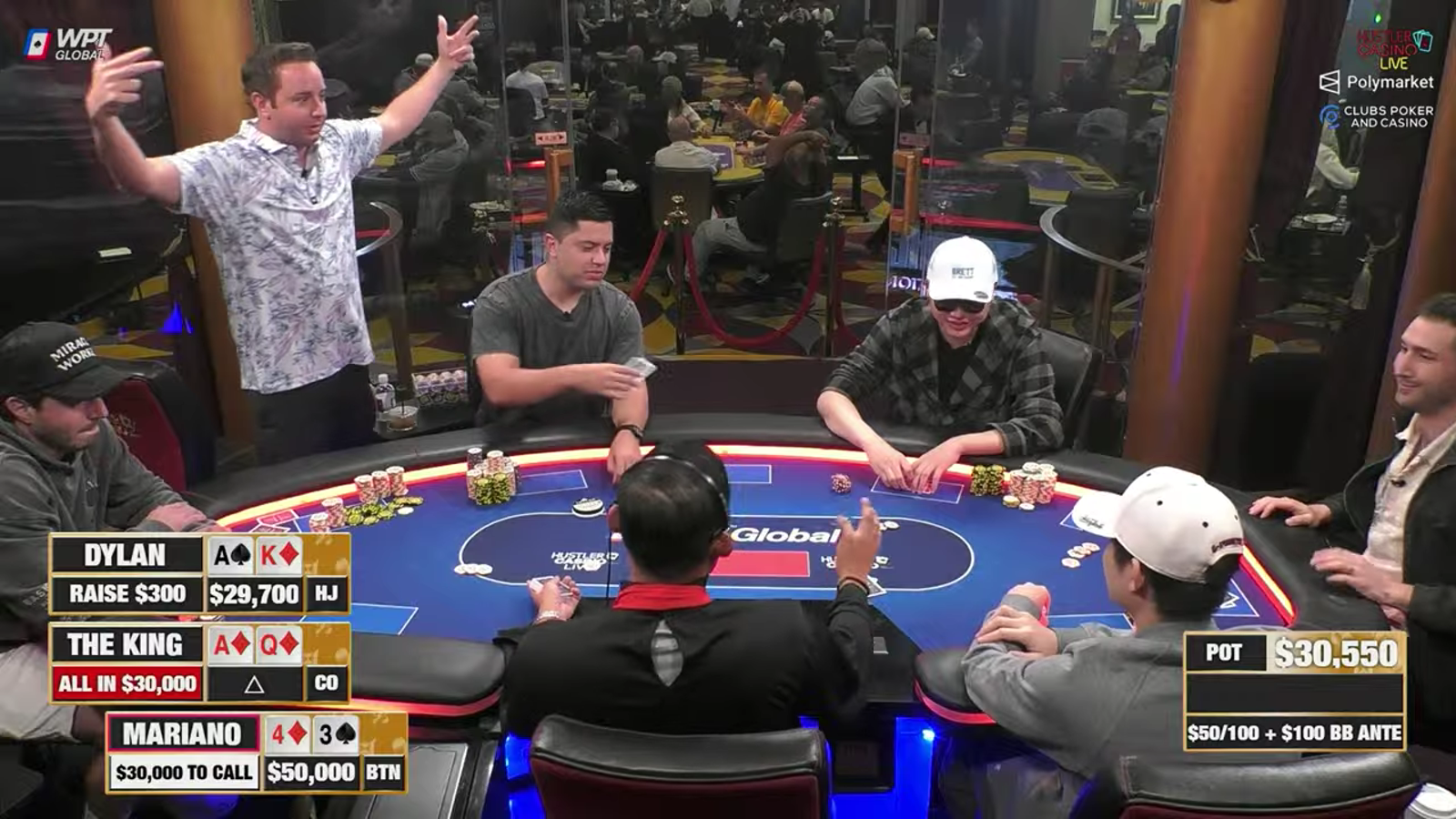 Trash Talker Loses Two Bullets First Two Hands Going All In Blind on Hustler Casino Live