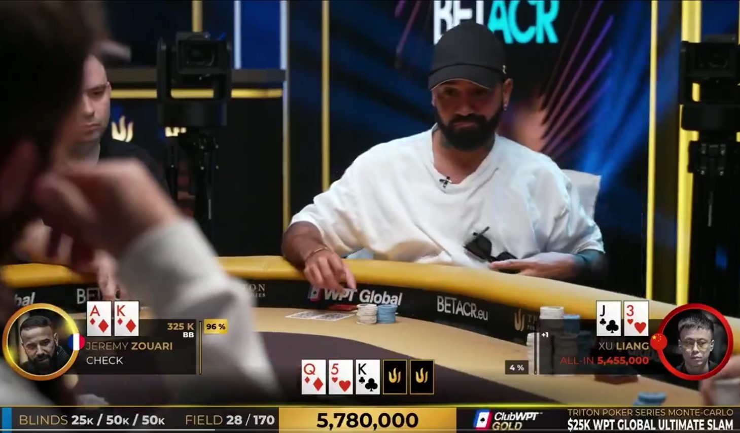 "Absolutely Violent Bursting of the Bubble" in $25k Triton Poker Event