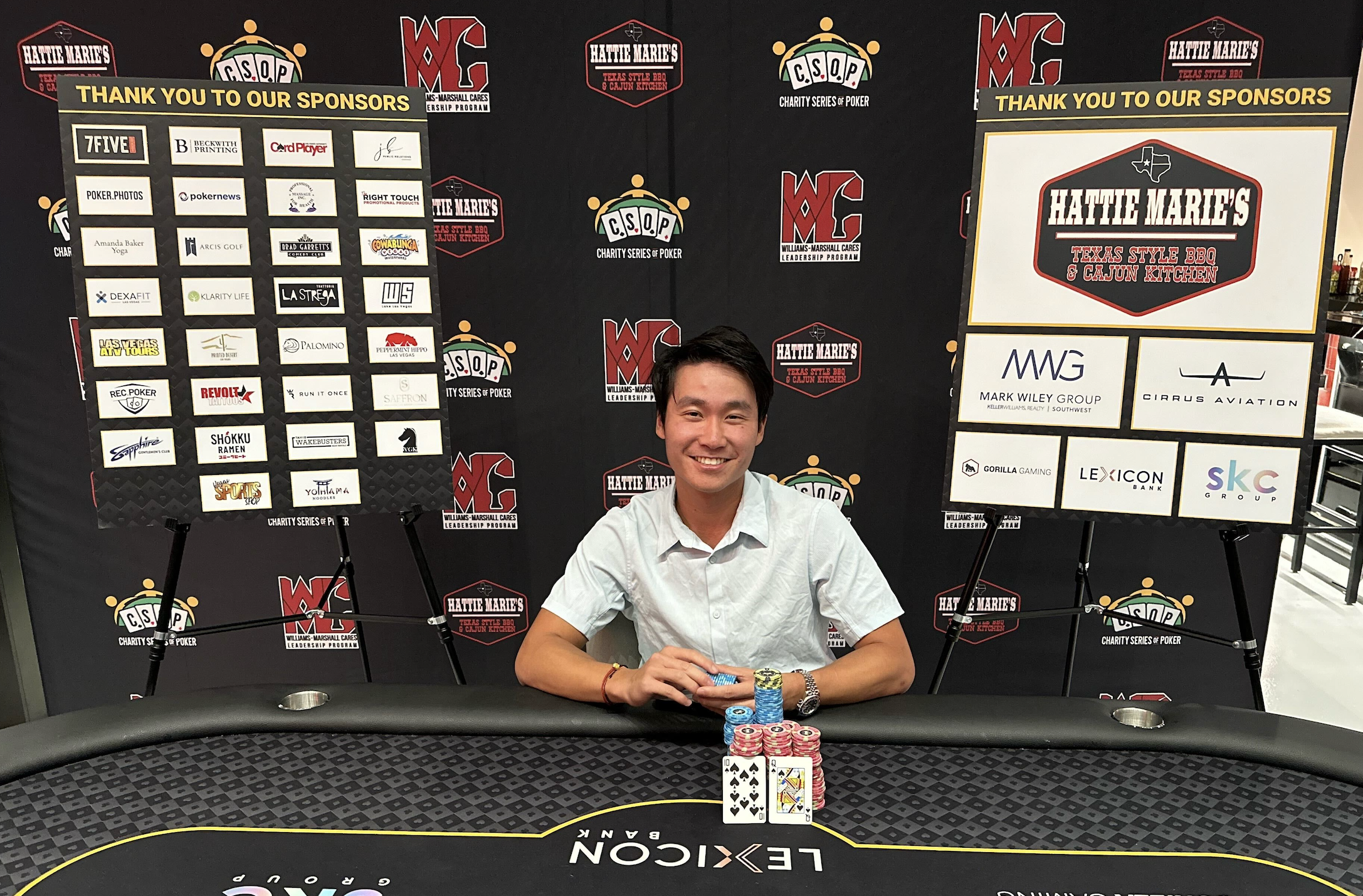 Ethan “Rampage” Yau Wins Charity Series of Poker Event Hosted By Super Bowl Champion