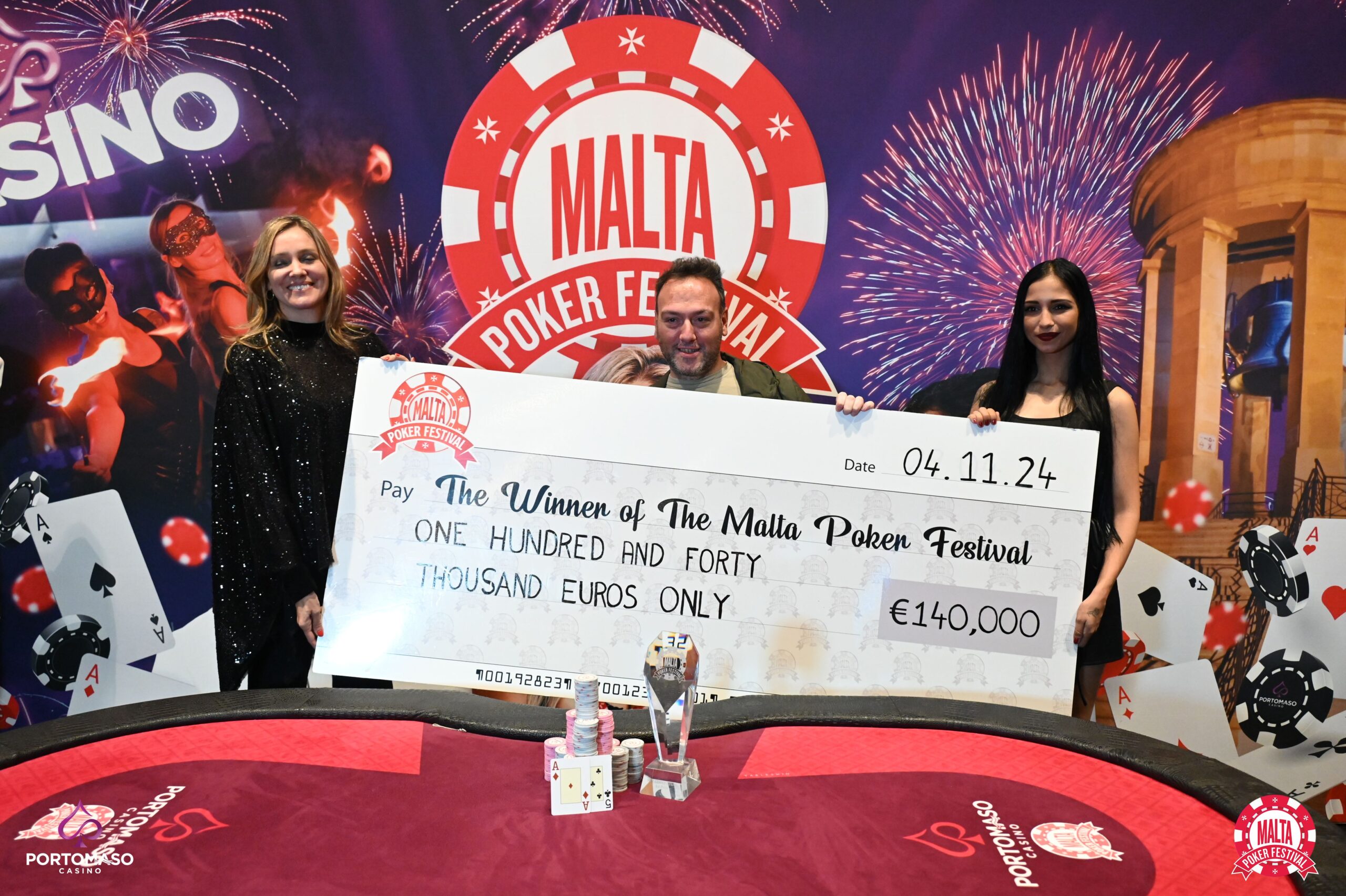 Domenico Lando Strikes Back to Win Malta Poker Festival Grand Event