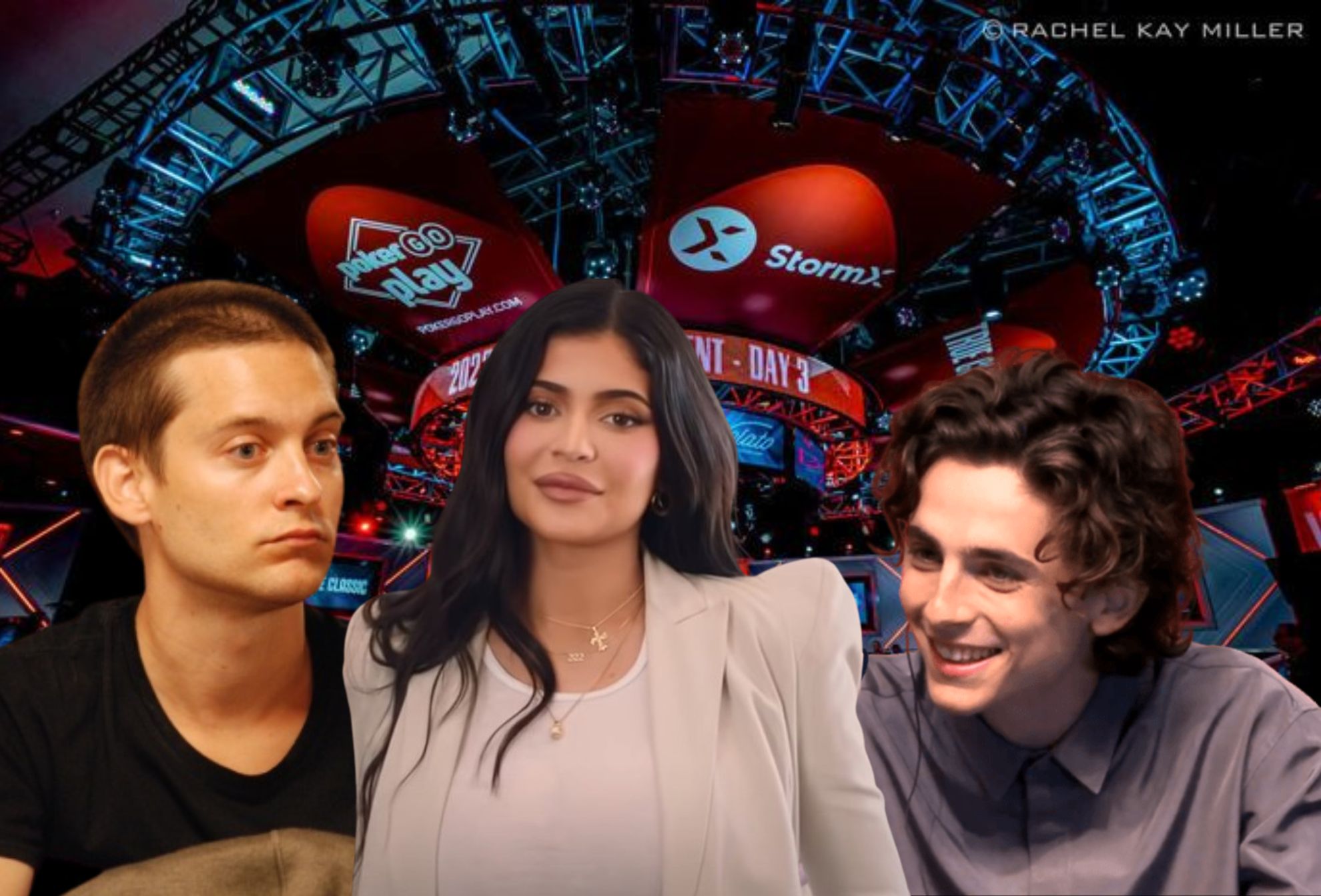 Tobey Maguire, Kylie Jenner Headline Hollywood Poker Night Ahead of Oscars