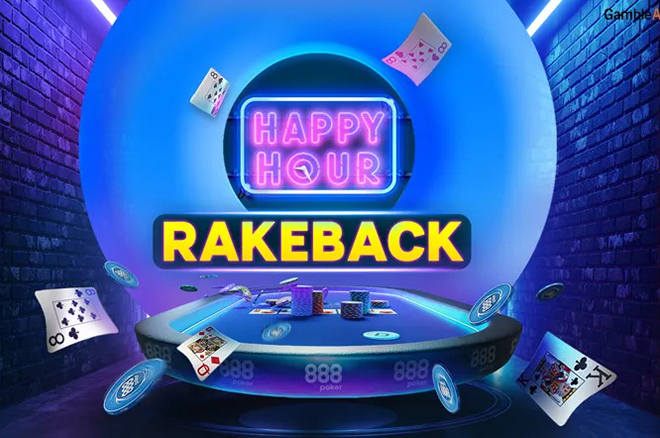 Grab an Extra 20% Cashback at 888poker’s Happy Hour SNAP Rakeback Promo