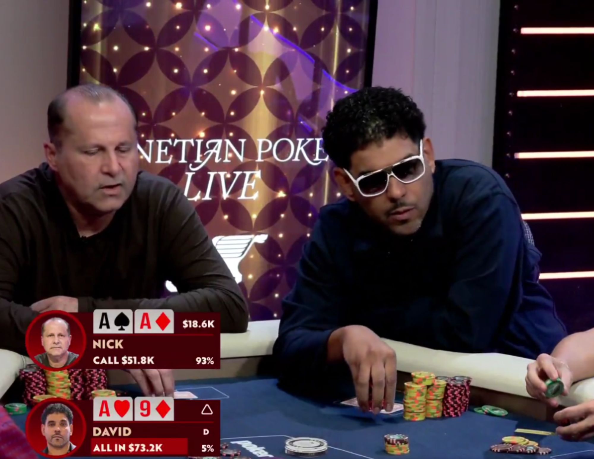 David Williams Plays First NLH Cash Game in 15 Years, Jams into Aces on Venetian Poker Live