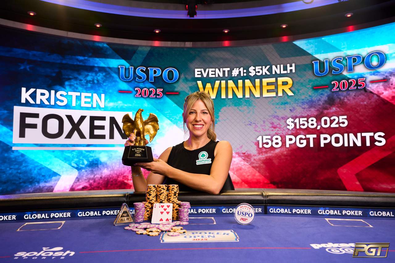 Kristen Foxen Wins First Event of the 2025 U.S. Poker Open