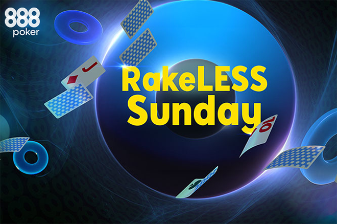 Pay No Rake on Tournaments at 888poker During RakeLESS Sunday on April 13