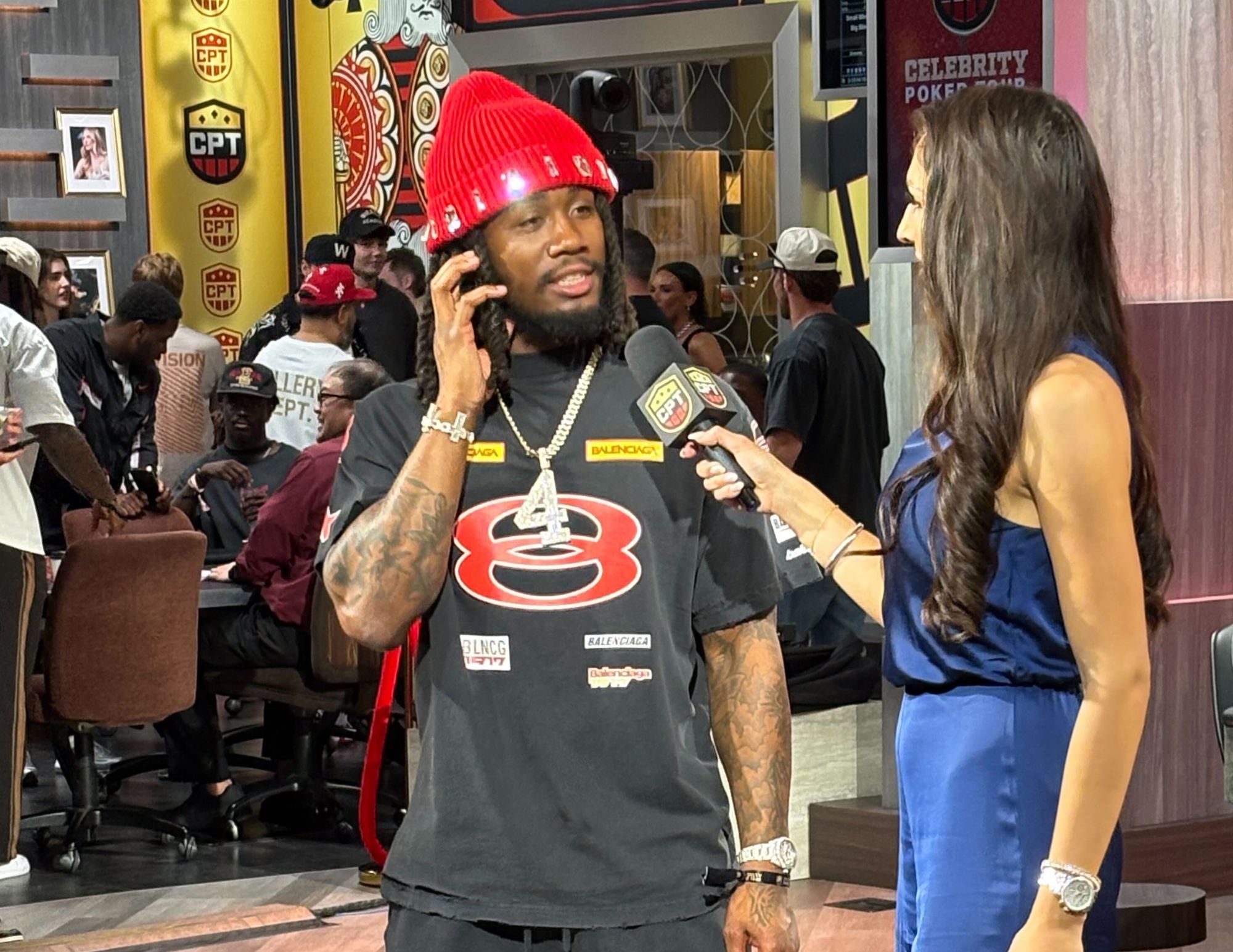 Buffalo Bills Star James Cook Fields Contract Situation Questions at Poker Tournament