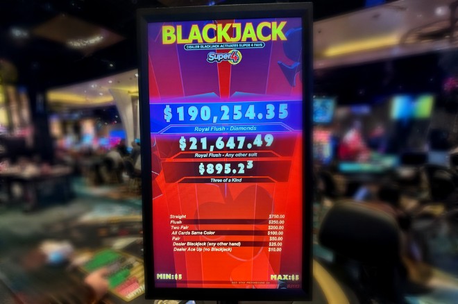 Player Loses $5 Blackjack Hand to Dealer’s 21, Still Wins $190k