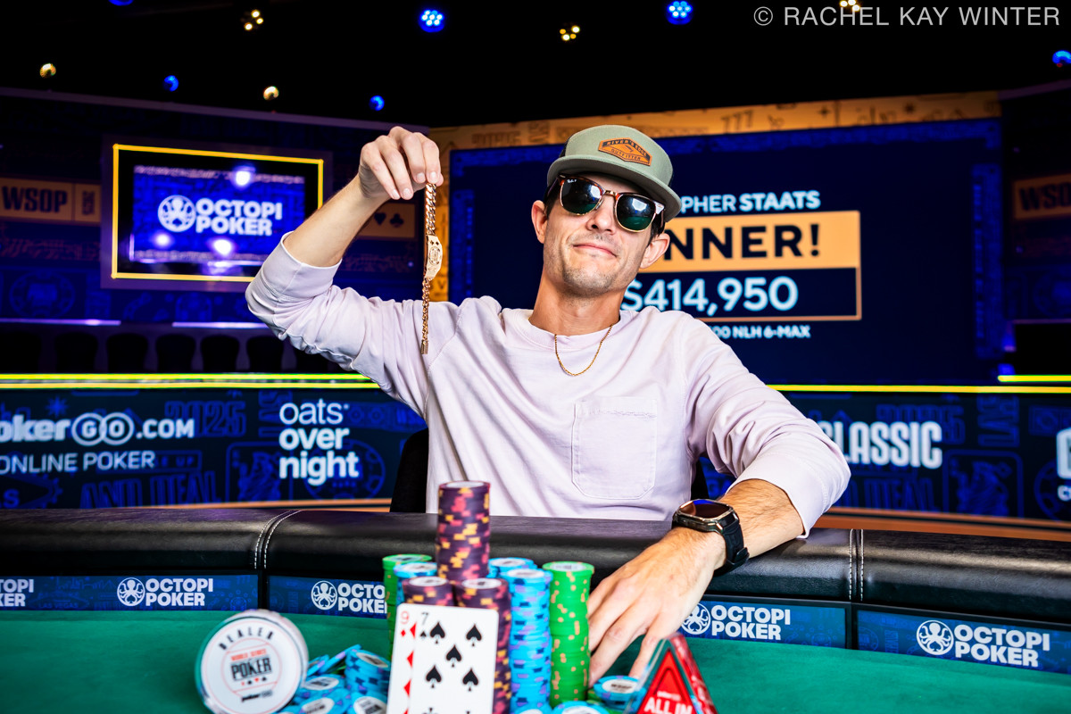 Christopher Staats Denies David Jackson in WSOP $1,500 6-Handed NLH for $414,950