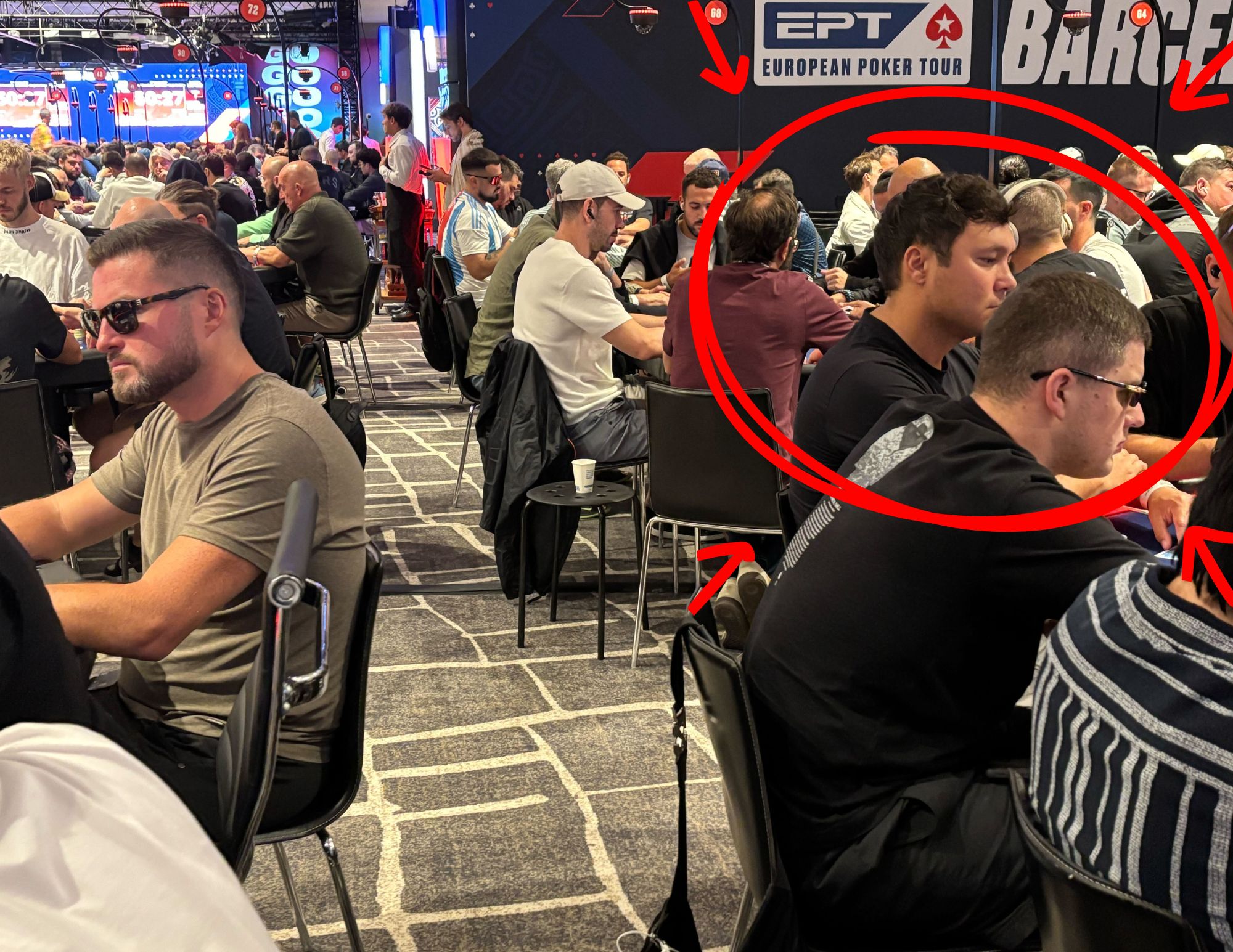 Banned WSOP Milly Maker Winners Seated Together it EPT Main Event