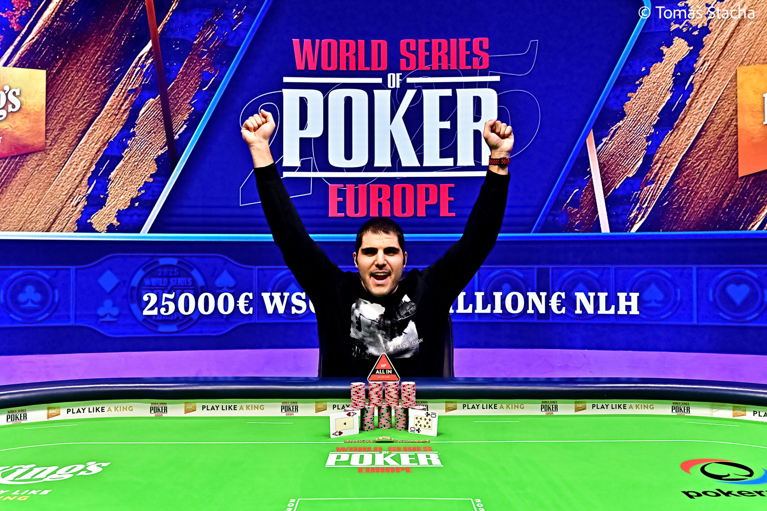 Matteo Intiso Wins €777 NLH Lucky 7's WSOP Europe Bracelet | PokerNews