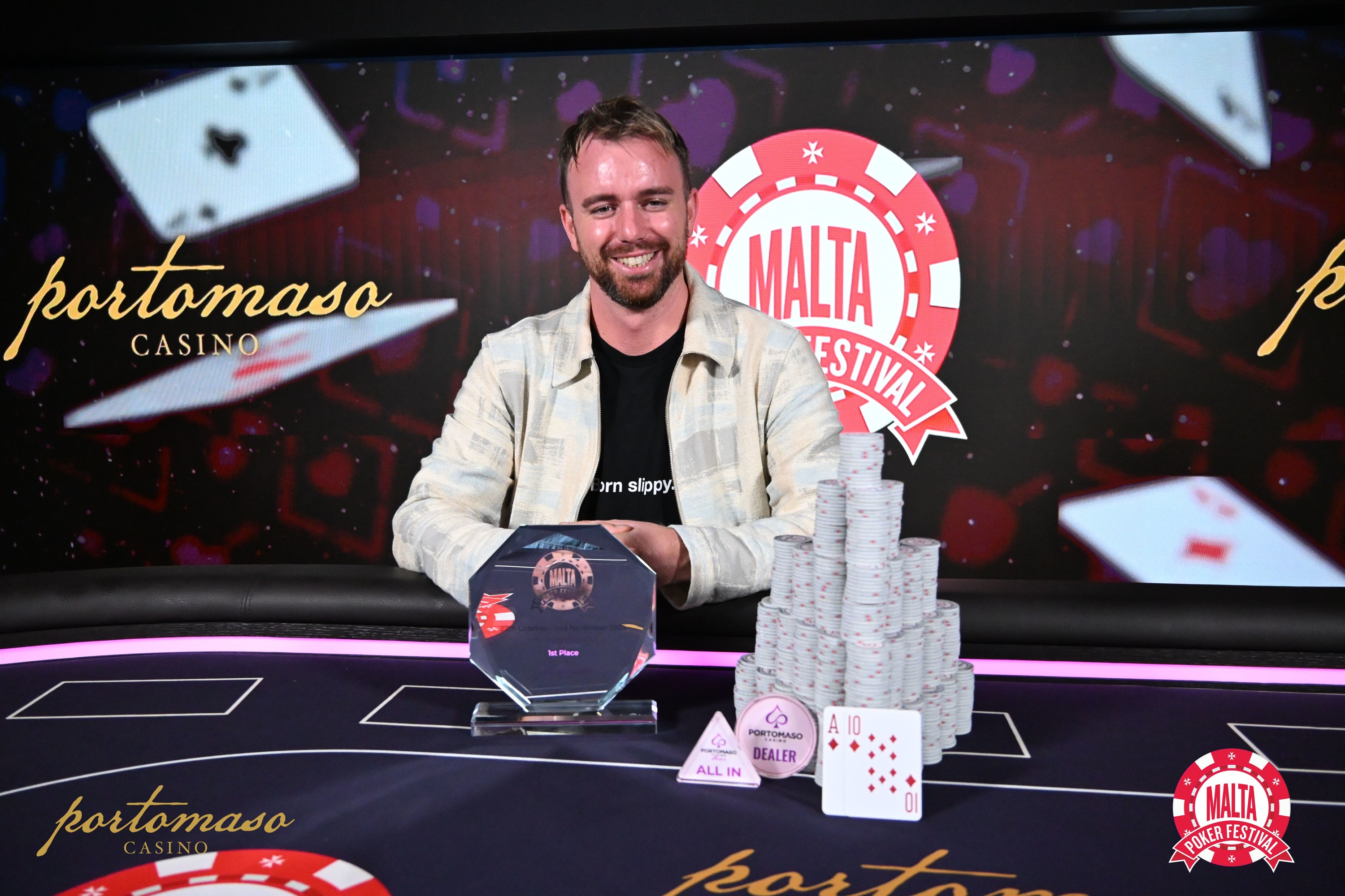 Joris Ruijs Reels in €141K & Trophy in Malta Poker Festival Grand Event
