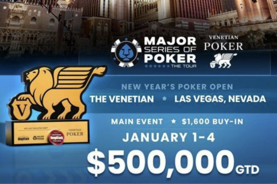 MSPT to Kickoff Season 17 with New Years Poker Open at Venetian Las Vegas