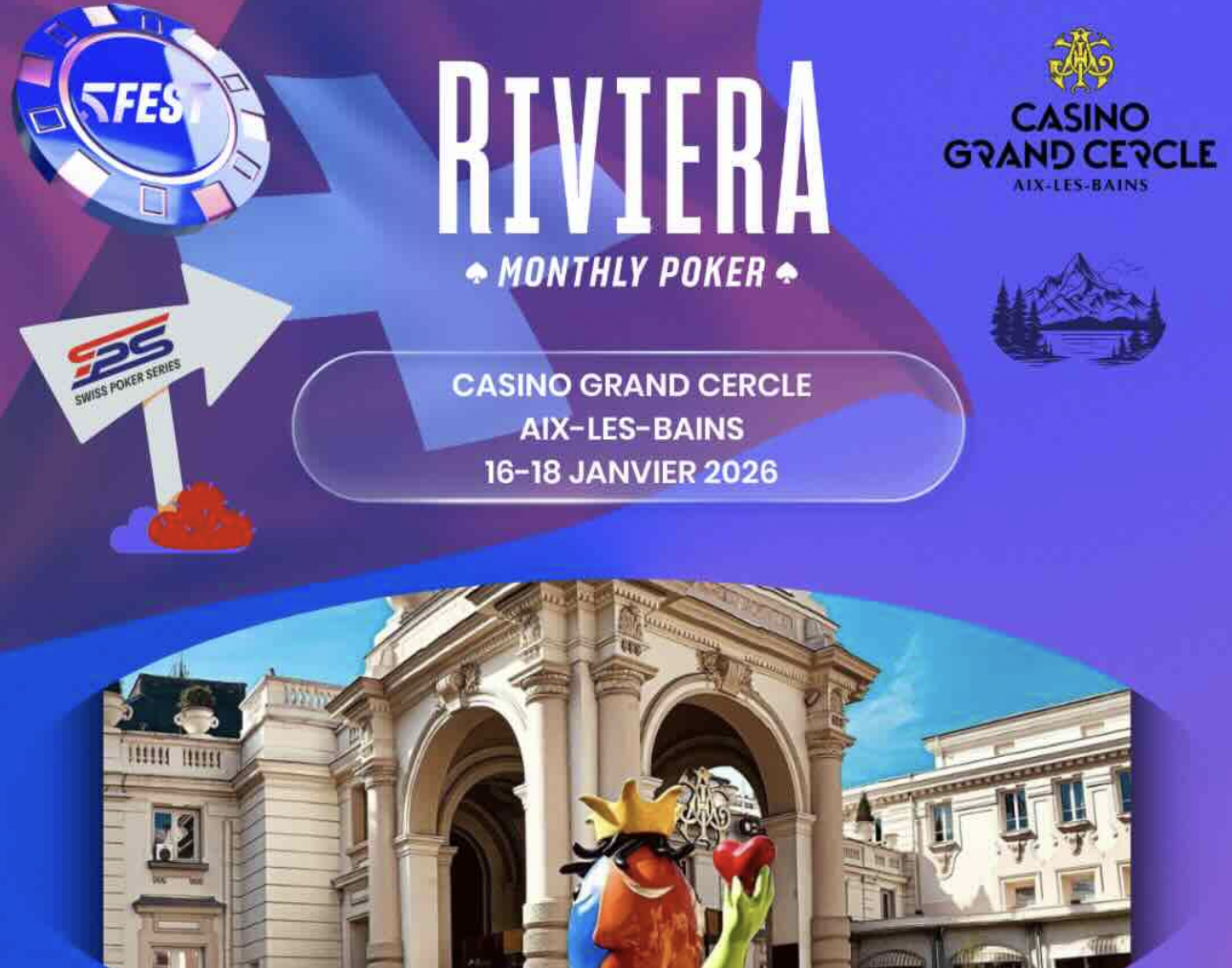 Aix-les-Bains Relance la Saison avec le 5Fest Riviera Poker Festival